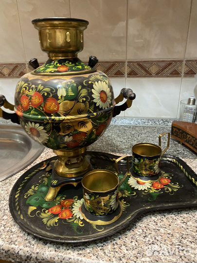 Самовар электрический хохлома СССР новый