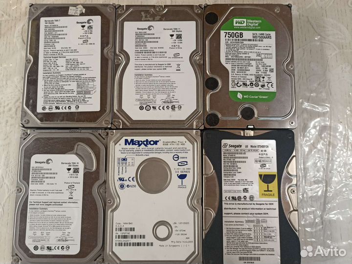 Нерабочие HDD