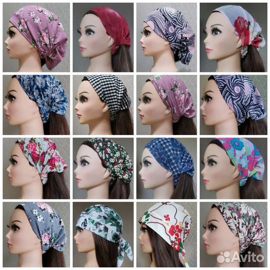 Шапки, капоры, береты, кепи, повязки, косынки