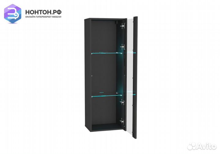 Шкаф навесной Point тип-21 черный глянец / черный