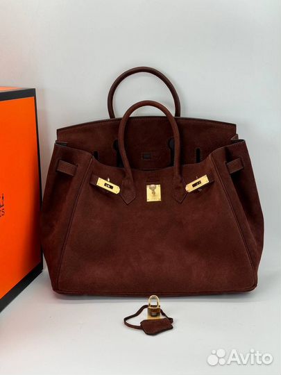 Сумка hermes birkin замша