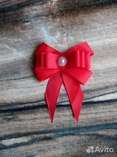 Бант-брошь для школы