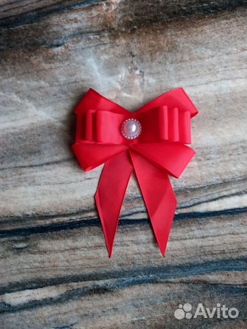Бант-брошь для школы