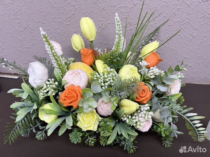 Букет цветов из мыла