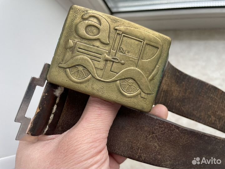 Ремень кожаный автомобиль СССР