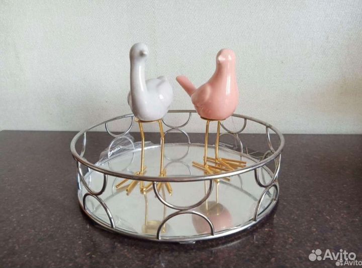 Поднос декоративный Кувшин Птичка Шкатулка