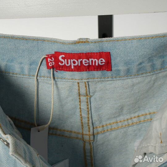 Шорты supreme джинсовые baggy широкие