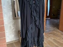 Платье женское вечернее черное 50-52