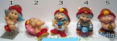 Киндер. Старые серии. Девочки-пожарницы