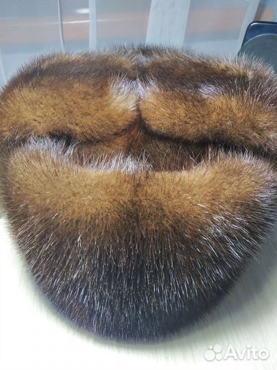 Норковая шапка мужская