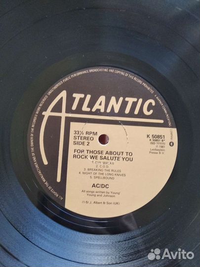 Виниловая пластинка AC/DC For those about to rock
