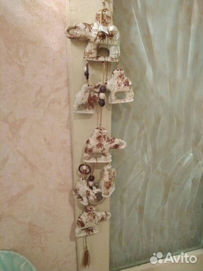 Фарфор. Комплект Фигурок - индийские слоны. Новый