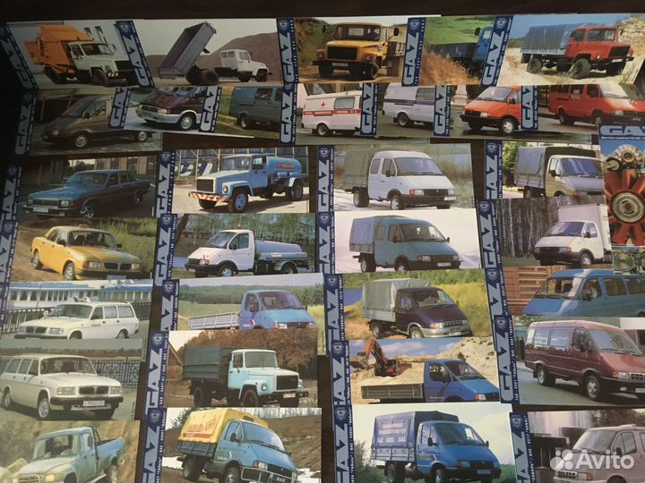 Набор открыток Нижегородские автом.марки газ 33шт