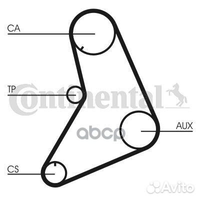 Комплект ремня грм ct687k1 Continental