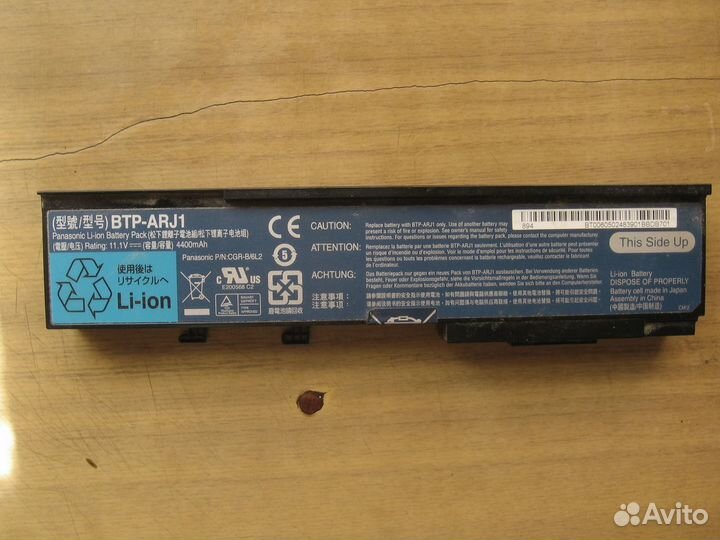 АКБ от ноутбука toshiba и samsung