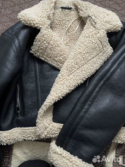 Дубленка женская 44 размер зимняя