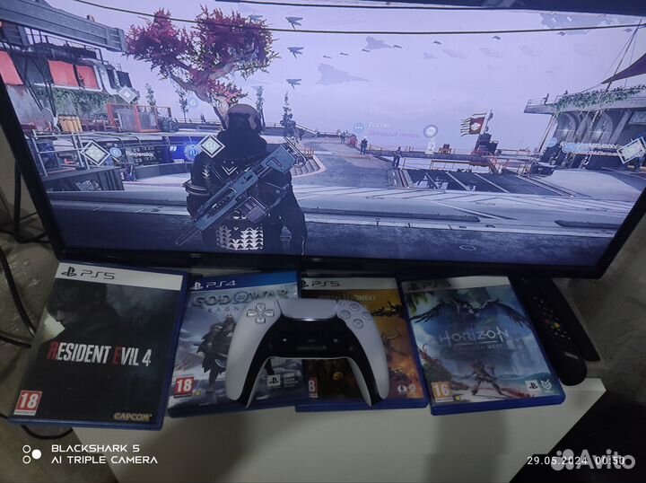 Sony playstation 5 ps5 с дисководом 2 джойстика