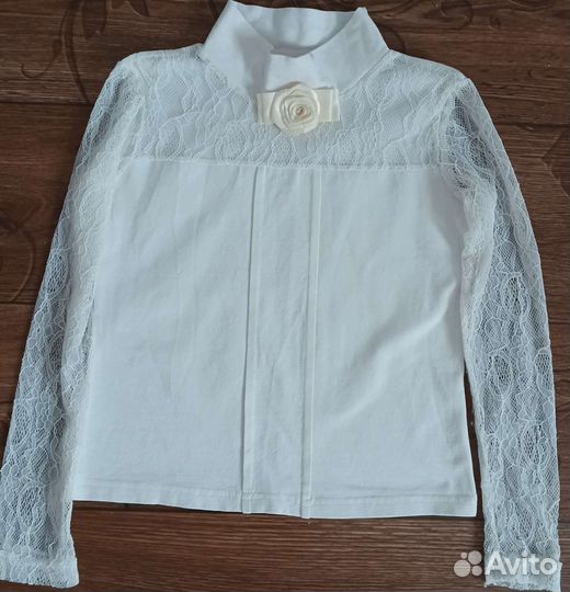 Блузка для девочки школьная 116 122