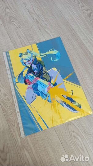 Новый плакат Cyberpunk 2077 фотобумага формат А3