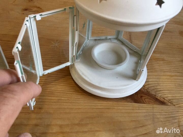 Подсвечник Фонарик со звёздами на крыше икея