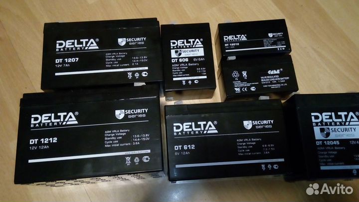 Новый тяговый аккумулятор 12 V 7 ah delta DT1207