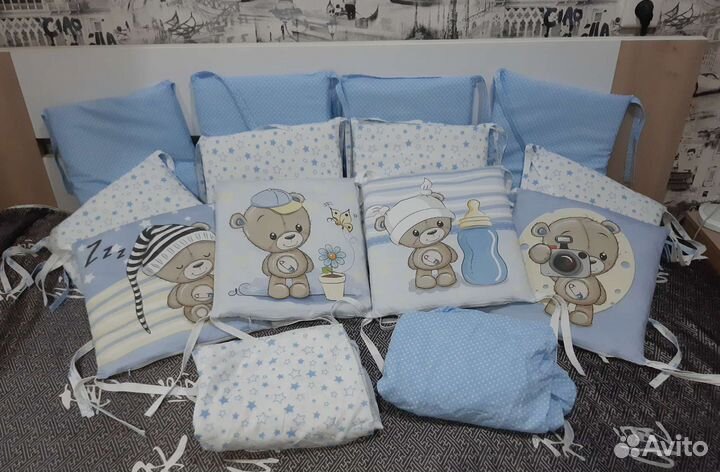 Бортики в детскую кроватку