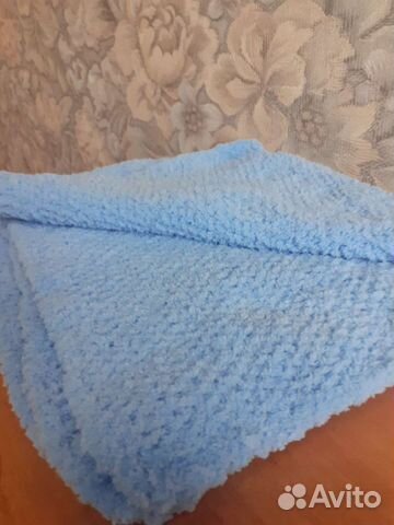 Плед вязанный спицами