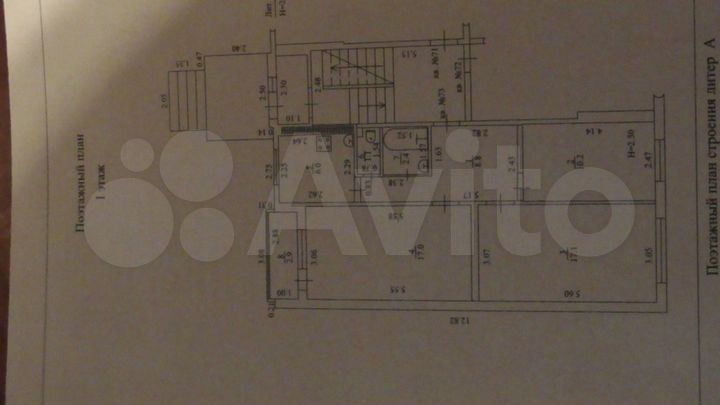 3-к. квартира, 62,3 м², 1/5 эт.