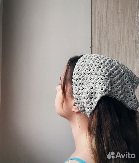 Косынка вязаная крючком