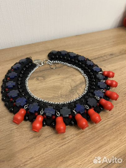 Колье с матрешками