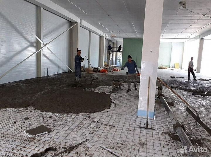 Бетонные полы с топпингом