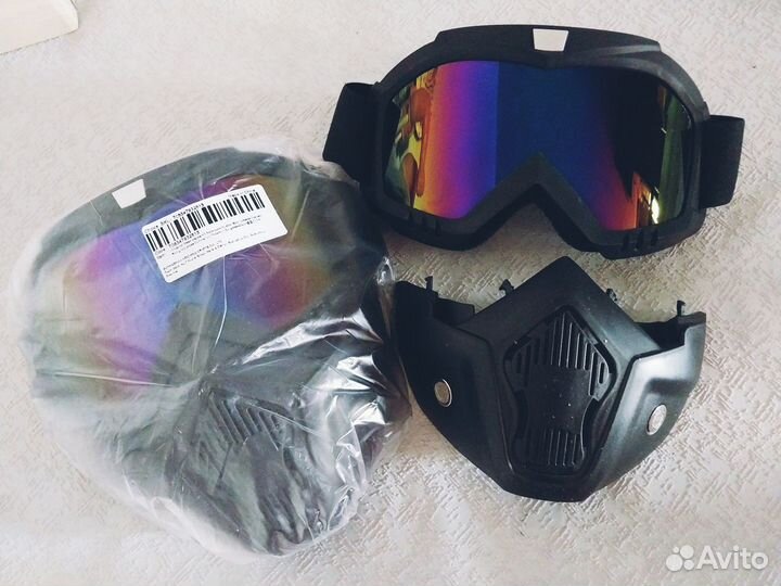 Очки горнолыжные маска с защитой