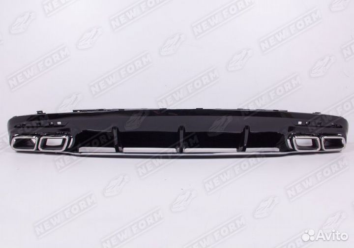 Диффузор насадки 63S AMG хром Mercedes S Coupe