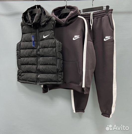 Спортивный флисовый костюм