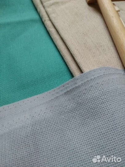 Канва, пяльцы деревянные