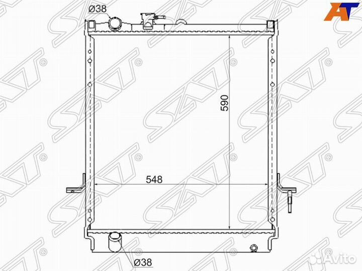 Радиатор охлаждения Isuzu Elf
