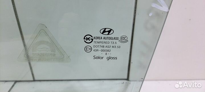 Стекло двери переднее левое (Hyundai ix55)