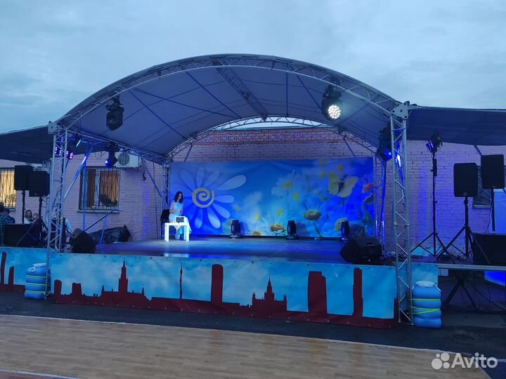 Сцены, подиумы, свет, звук в аренду с доставкой