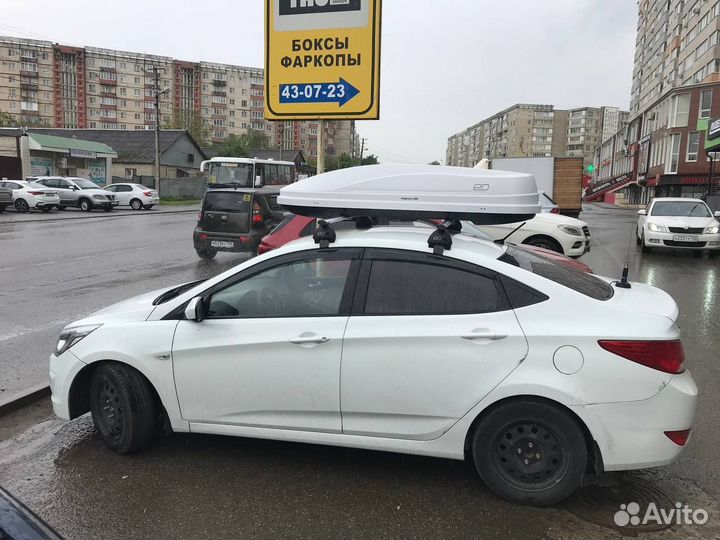 Автобокс на крышу Хендай Солярис