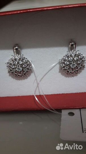 Серебряные серьги 925проба