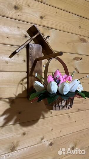 Букет из мыльных цветов