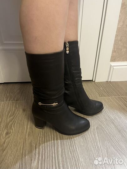 Сапоги женские зимние натуральная кожа