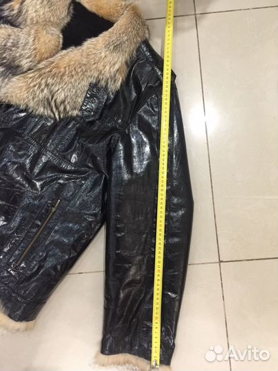 Куртка кожаная мужская зимняя