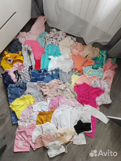 Огромный пакет вещей на девочку 80