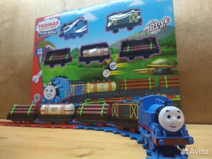 Паровозик Томас железная дорога 5 вагонов Новые