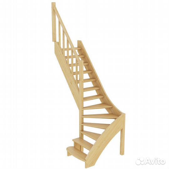 Лестница из сосны «лс-07м/4» под покраску
