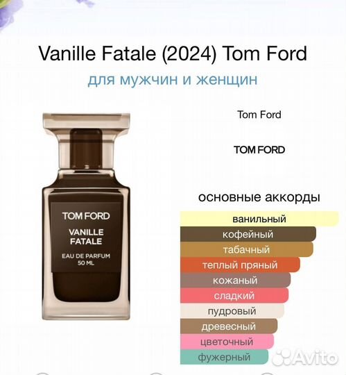 Tom ford vanille fatale 100 мл