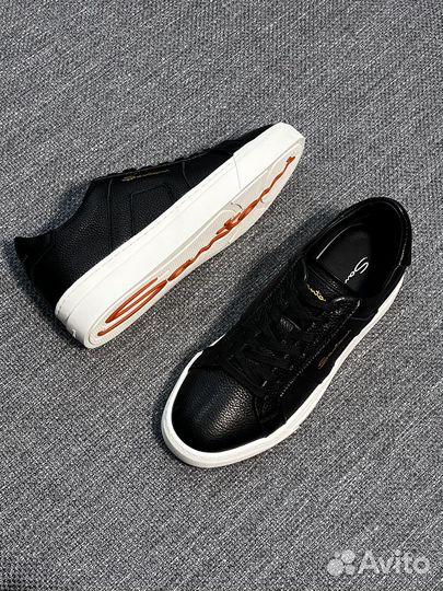 Мужские кожаные кеды