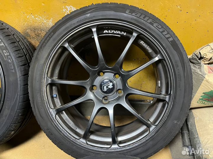 Диски Advan Racing RZ R18 5X112 оригинал + резина