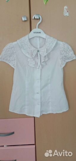 Сарафан, блузки школьные 134, 140